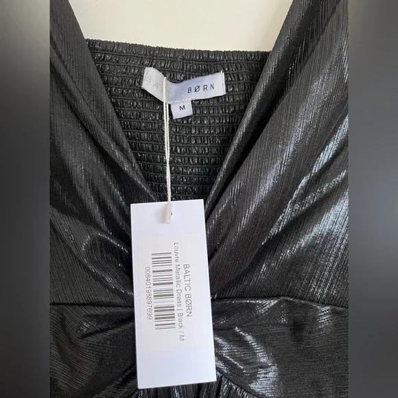 Baltic Born Black Shimmer Dress - Picture 4 of 6